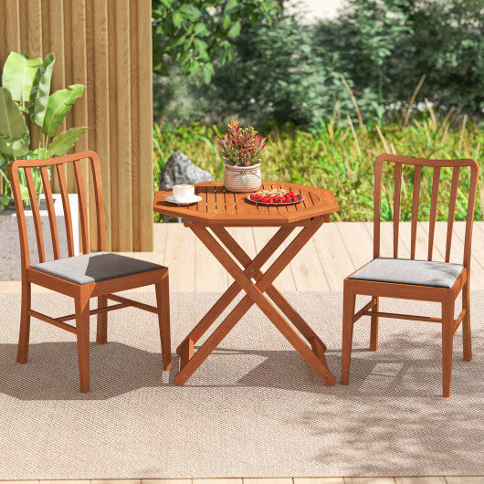 Octagon Folding Patio Table with 2 Inches Umbrella Hole LuxuryLifeWay Online Store