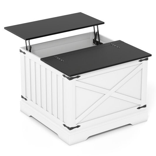 Farmhouse Lift Top Coffee Table with Hidden Storage Compartment-Rustic Brown LuxuryLifeWay Online Store