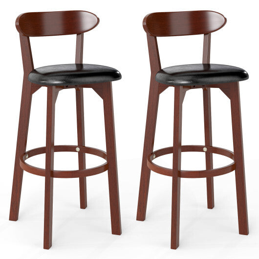 Set of 2 29 Inch Modern Armless Upholstered Cushioned Seat Island Dining Chairs for Kitchen LuxuryLifeWay Online Store