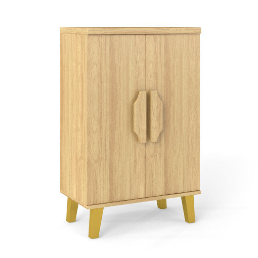 Buffet Cabinet with Double Doors and Raised Legs-Natural LuxuryLifeWay Online Store