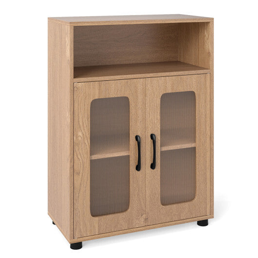 Bathroom Cabinet Freestanding Cabinet with 2 Doors and 3-Level Adjustable Shelf-White LuxuryLifeWay Online Store