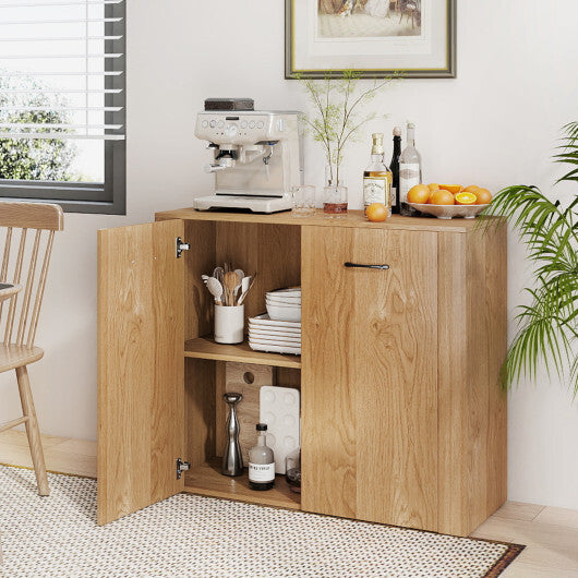 38" Buffet Modern Sideboard Cabinet with Storage-Natural LuxuryLifeWay Online Store