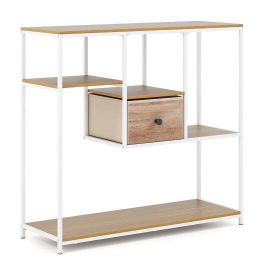 40 Inch Console Table Behind Sofa Couch with Storage-Rustic Brown LuxuryLifeWay Online Store
