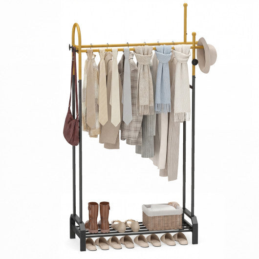 Double Rods Garment Rack for Hanging Clothes-Gold LuxuryLifeWay Online Store
