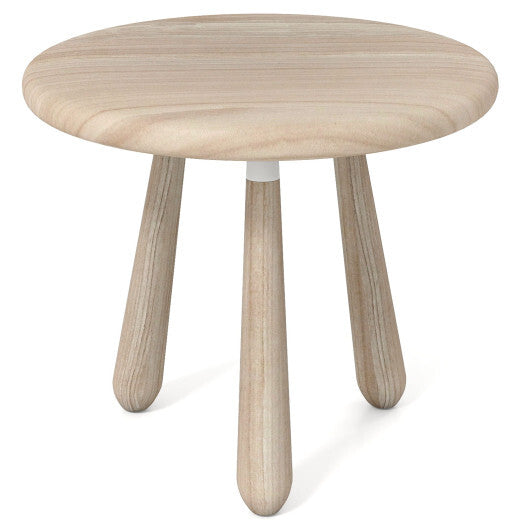 18 Inch Outdoor Mahogany Wood Side Table with Thickened Board LuxuryLifeWay Online Store