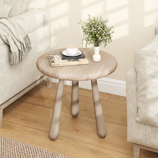 18 Inch Outdoor Mahogany Wood Side Table with Thickened Board LuxuryLifeWay Online Store