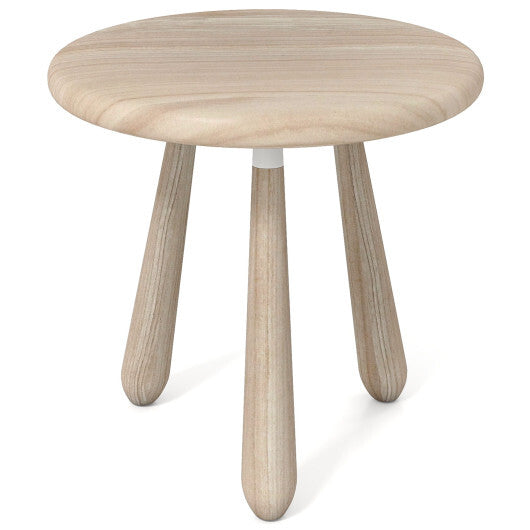 18 Inch Outdoor Mahogany Wood Side Table with Thickened Board LuxuryLifeWay Online Store