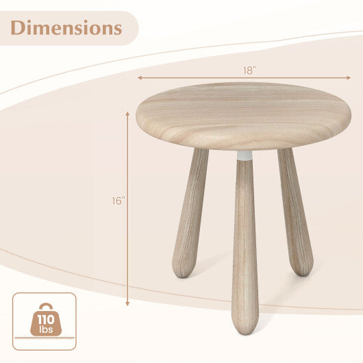 18 Inch Outdoor Mahogany Wood Side Table with Thickened Board LuxuryLifeWay Online Store