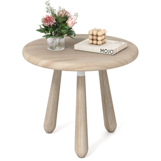 18 Inch Outdoor Mahogany Wood Side Table with Thickened Board LuxuryLifeWay Online Store