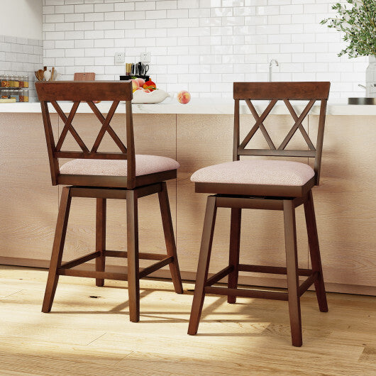29 Inch Counter Height Barstools with Backrest and Upholstered Seat Cushion for Kitchen Dining Room-29 Inch LuxuryLifeWay Online Store