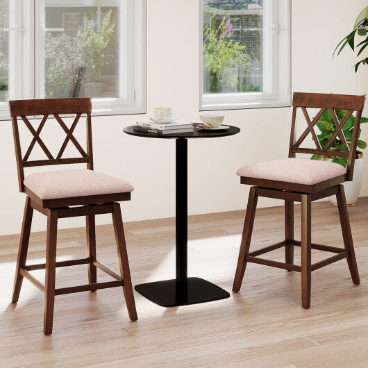 29 Inch Counter Height Barstools with Backrest and Upholstered Seat Cushion for Kitchen Dining Room-29 Inch LuxuryLifeWay Online Store