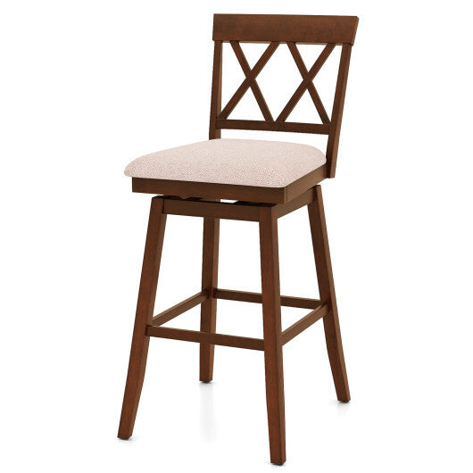 29 Inch Counter Height Barstools with Backrest and Upholstered Seat Cushion for Kitchen Dining Room-29 Inch LuxuryLifeWay Online Store
