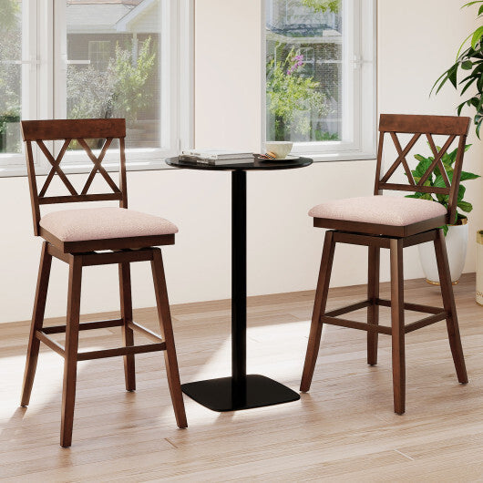 29 Inch Counter Height Barstools with Backrest and Upholstered Seat Cushion for Kitchen Dining Room-29 Inch LuxuryLifeWay Online Store