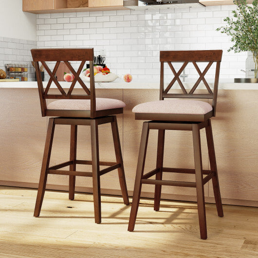29 Inch Counter Height Barstools with Backrest and Upholstered Seat Cushion for Kitchen Dining Room-29 Inch LuxuryLifeWay Online Store