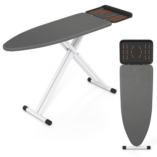 7 Adjustable Height Foldable Full Size Ironing Board with Iron Rest and Heat-resistant Surface LuxuryLifeWay Online Store