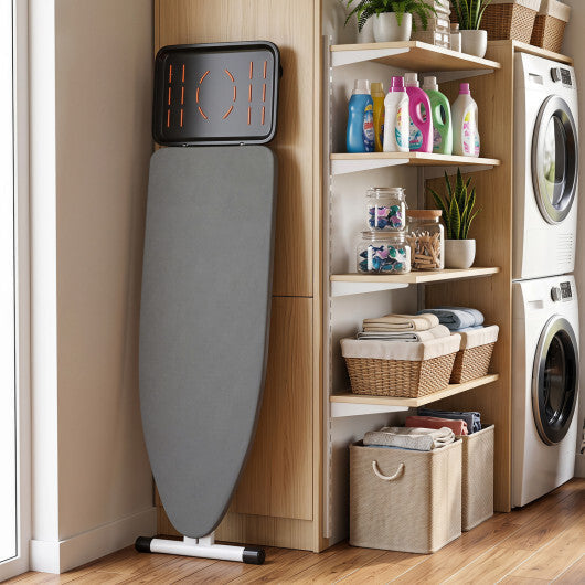 7 Adjustable Height Foldable Full Size Ironing Board with Iron Rest and Heat-resistant Surface LuxuryLifeWay Online Store