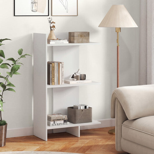 3 Tier Wooden Bookshelf with Anti-Tipping Kit-Oak LuxuryLifeWay Online Store