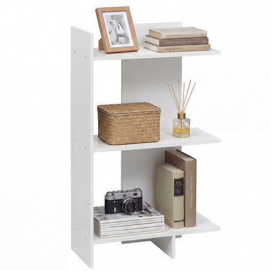 3 Tier Wooden Bookshelf with Anti-Tipping Kit-Oak LuxuryLifeWay Online Store