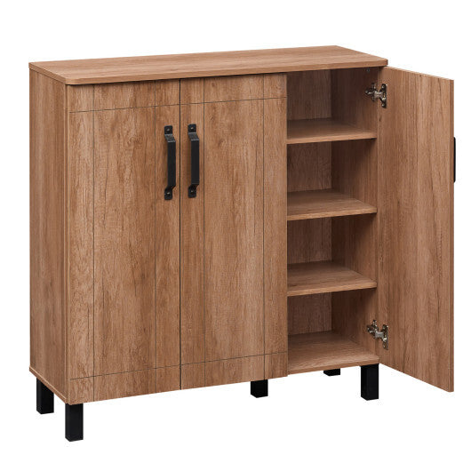 5-Tier Shoe Storage Cabinet Freestanding Wooden Shoe Rack Organizer-Brown LuxuryLifeWay Online Store