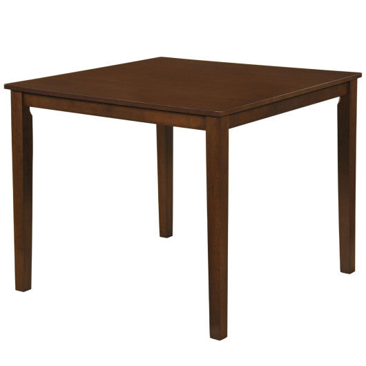 Farmhouse Dining Table for 4 People 35 Inches Square Kitchen Table-Walnut LuxuryLifeWay Online Store