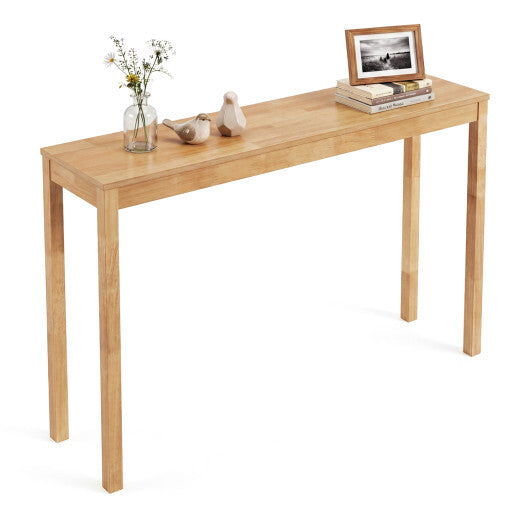Wooden Console Table Modern Farmhouse Sofa Table with Thickened Top-Natural LuxuryLifeWay Online Store