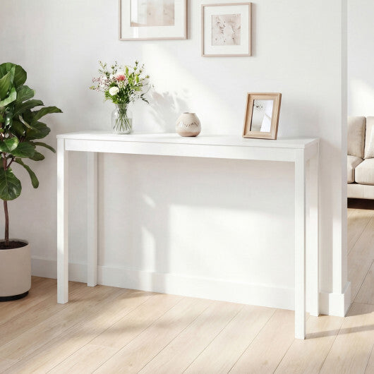 Wooden Console Table Modern Farmhouse Sofa Table with Thickened Top-Natural LuxuryLifeWay Online Store