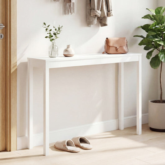 Wooden Console Table Modern Farmhouse Sofa Table with Thickened Top-Natural LuxuryLifeWay Online Store