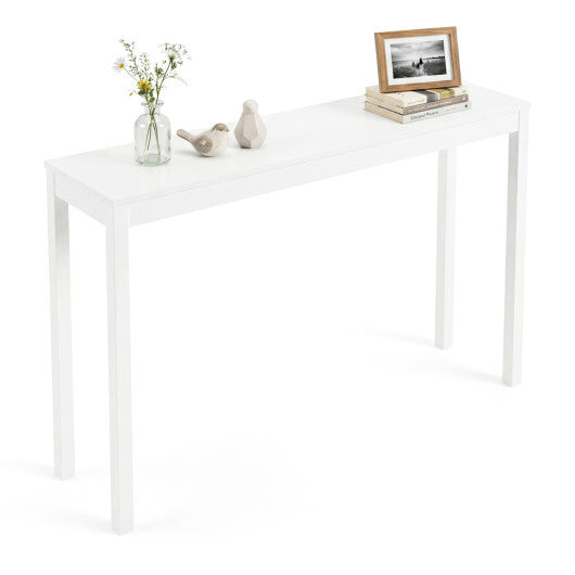 Wooden Console Table Modern Farmhouse Sofa Table with Thickened Top-Natural LuxuryLifeWay Online Store