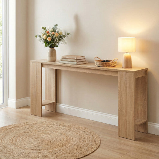 71 Inches Long Console Table with Storage for Hallway-Natural LuxuryLifeWay Online Store