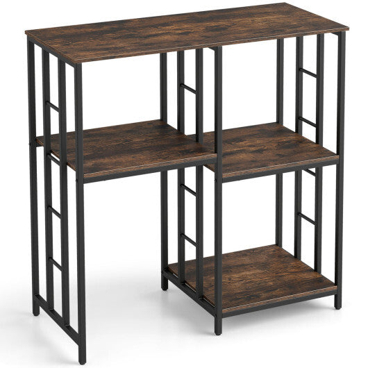 4-Tier Heavy-Duty Kitchen Baker's Rack-Brown LuxuryLifeWay Online Store