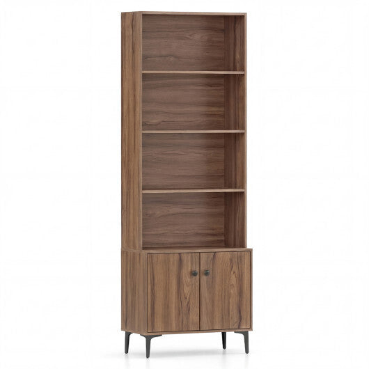 Giantex Bookshelf with Doors and 2 Anti-Tipping Kits for Home Office-White LuxuryLifeWay Online Store