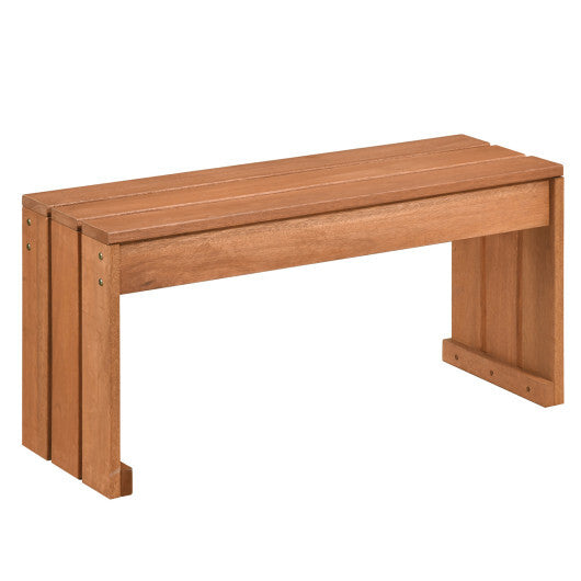 2-Person Outdoor Garden Bench with Solid Wooden Frame for Backyard LuxuryLifeWay Online Store