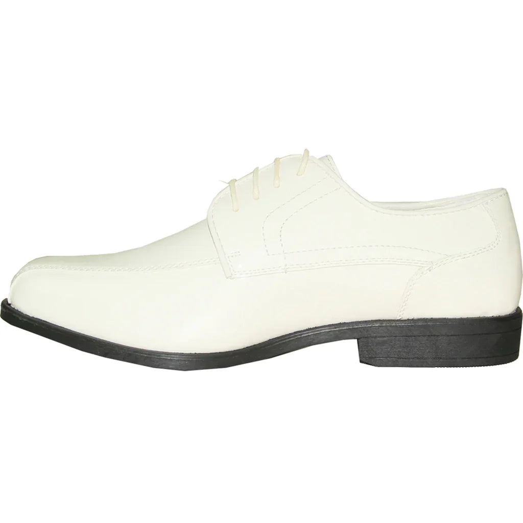 JEAN YVES Men Dress Shoe JY02 Oxford Formal Tuxedo for Prom & Wedding Shoe Ivory Patent LuxuryLifeWay Online Store