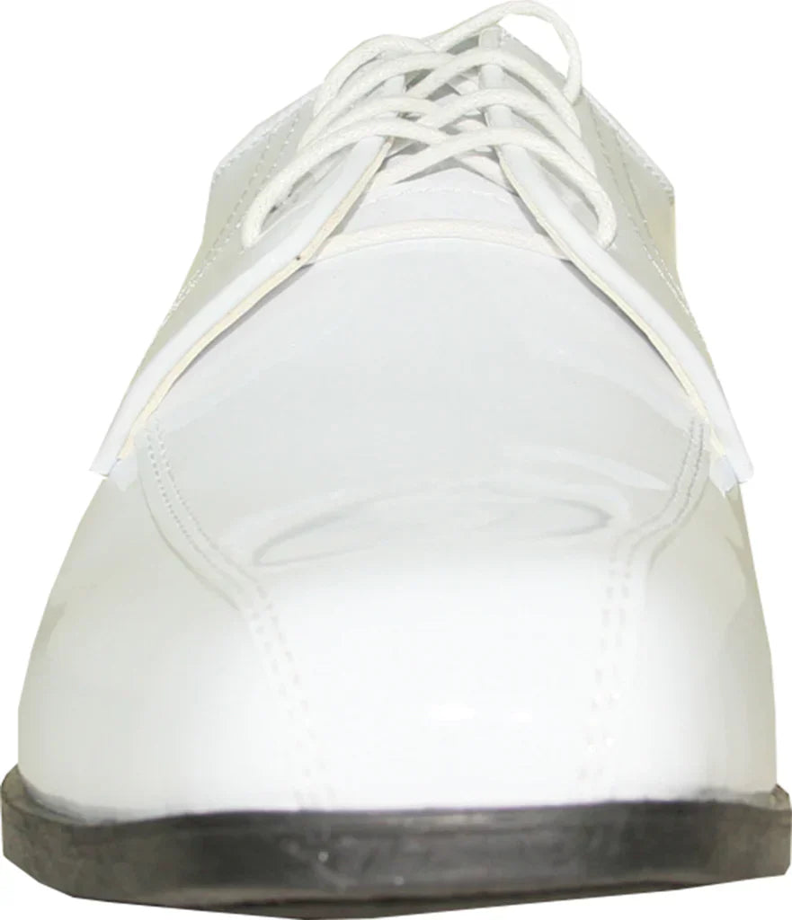 JEAN YVES Men Dress Shoe JY02 Oxford Formal Tuxedo for Prom & Wedding Shoe White Patent LuxuryLifeWay Online Store