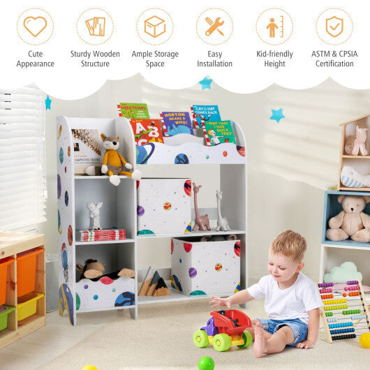 Kids Toy and Book Organizer Children with Storage Bins LuxuryLifeWay Online Store
