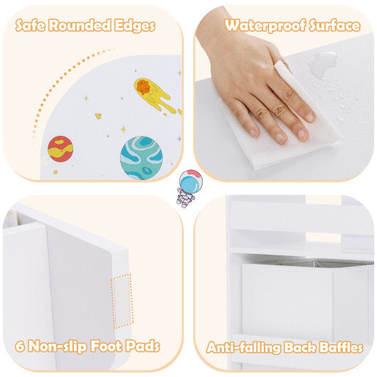 Kids Toy and Book Organizer Children with Storage Bins LuxuryLifeWay Online Store