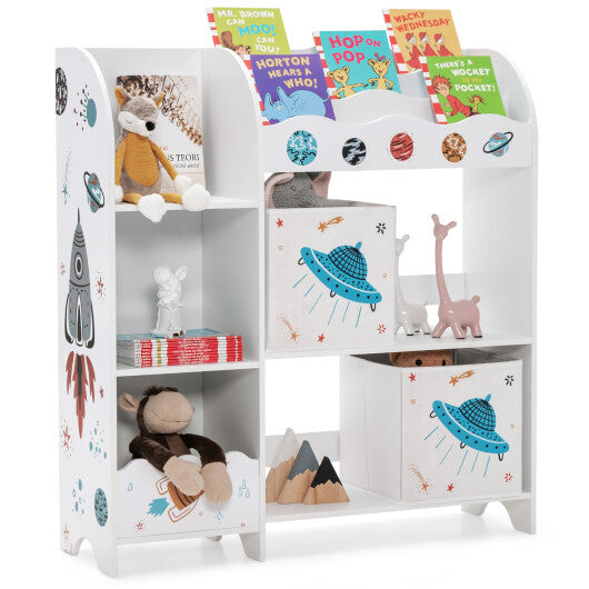 Kids Toy and Book Organizer Children with Storage Bins - Color: White LuxuryLifeWay Online Store