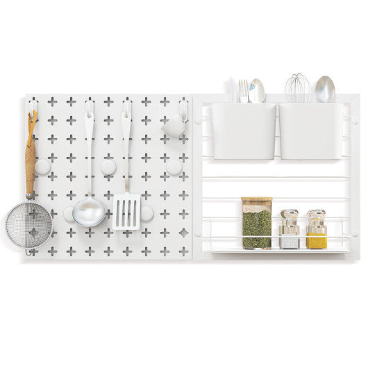 Pegboard Combination Kit Combination Wall Organizer with Magnets and Hooks LuxuryLifeWay Online Store