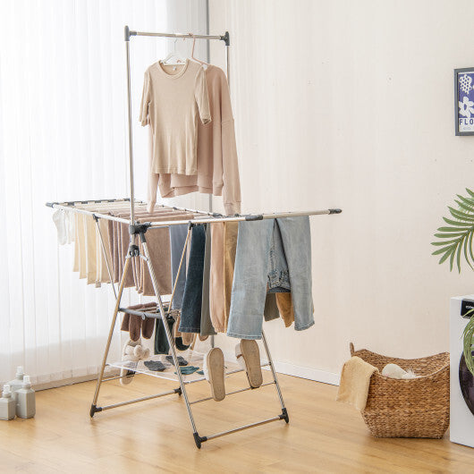 Clothes Drying Rack with 6-Level Adjustable Height LuxuryLifeWay Online Store