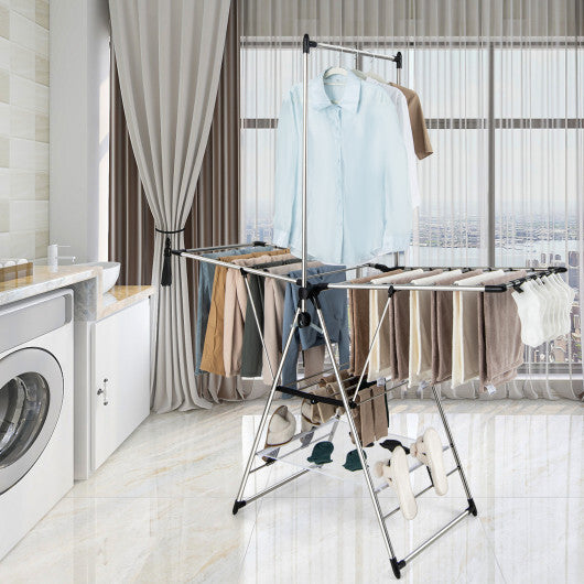 Clothes Drying Rack with 6-Level Adjustable Height LuxuryLifeWay Online Store