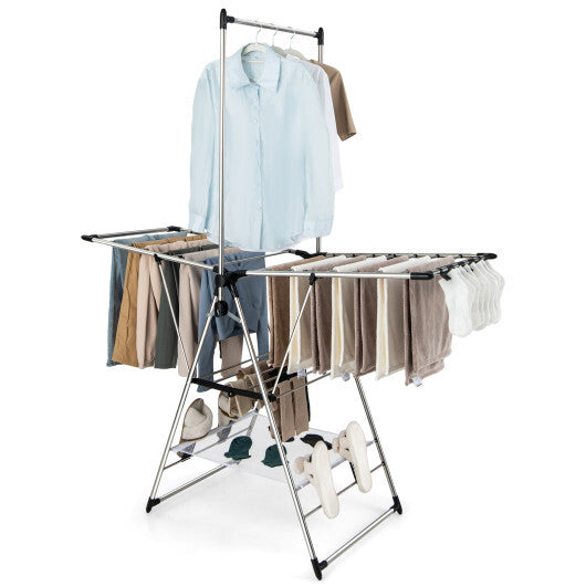 Clothes Drying Rack with 6-Level Adjustable Height LuxuryLifeWay Online Store