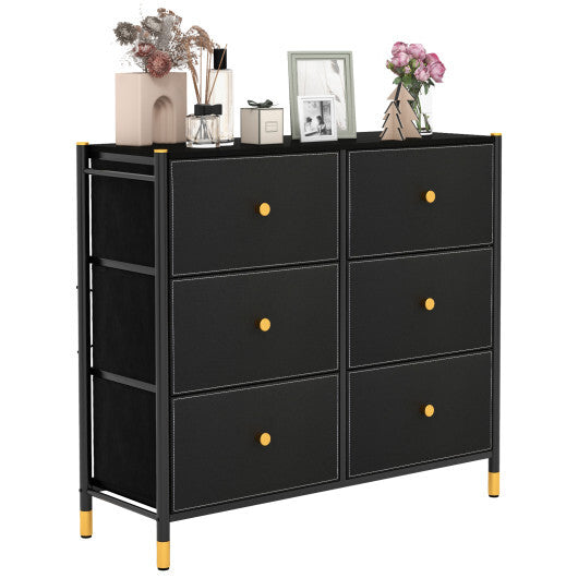 Floor Dresser Storage Organizer with 5/6/8 Drawers with Fabric Bins and Metal Frame-8-Drawer LuxuryLifeWay Online Store