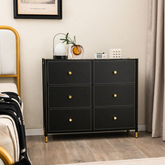 Floor Dresser Storage Organizer with 5/6/8 Drawers with Fabric Bins and Metal Frame-8-Drawer LuxuryLifeWay Online Store