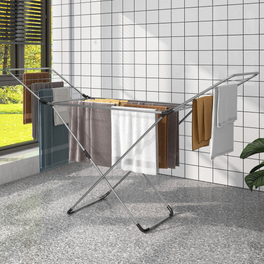 Folding Clothes Drying Rack with Adjustable Wings for Indoor and Outdoor Use LuxuryLifeWay Online Store