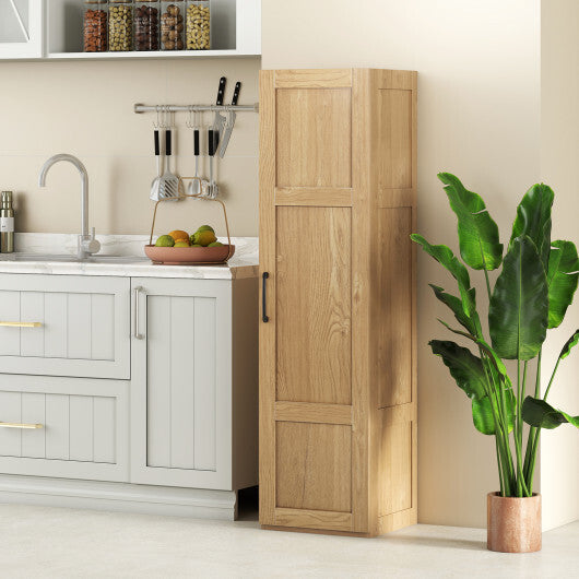 Tall Storage Cabinet with 4 Storage Shelves for Bathroom Living Room-Black LuxuryLifeWay Online Store