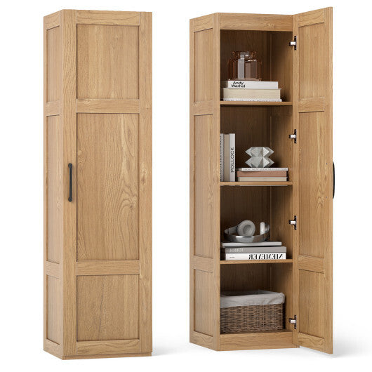 Tall Storage Cabinet with 4 Storage Shelves for Bathroom Living Room-Black LuxuryLifeWay Online Store