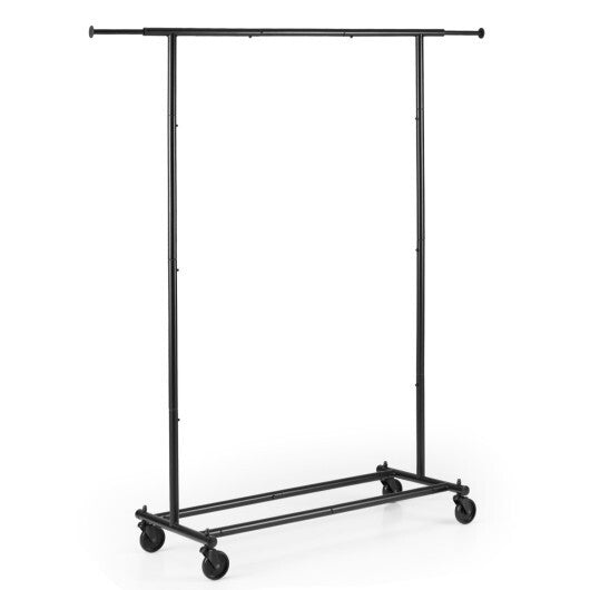 Mobile Garment Rack with Extendable Rods Heavy-Duty Metal Clothes Stand on Wheels LuxuryLifeWay Online Store