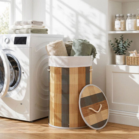 13.2 Gal Laundry Hamper with Removable and Machine-Washable Liner-Multicolor LuxuryLifeWay Online Store