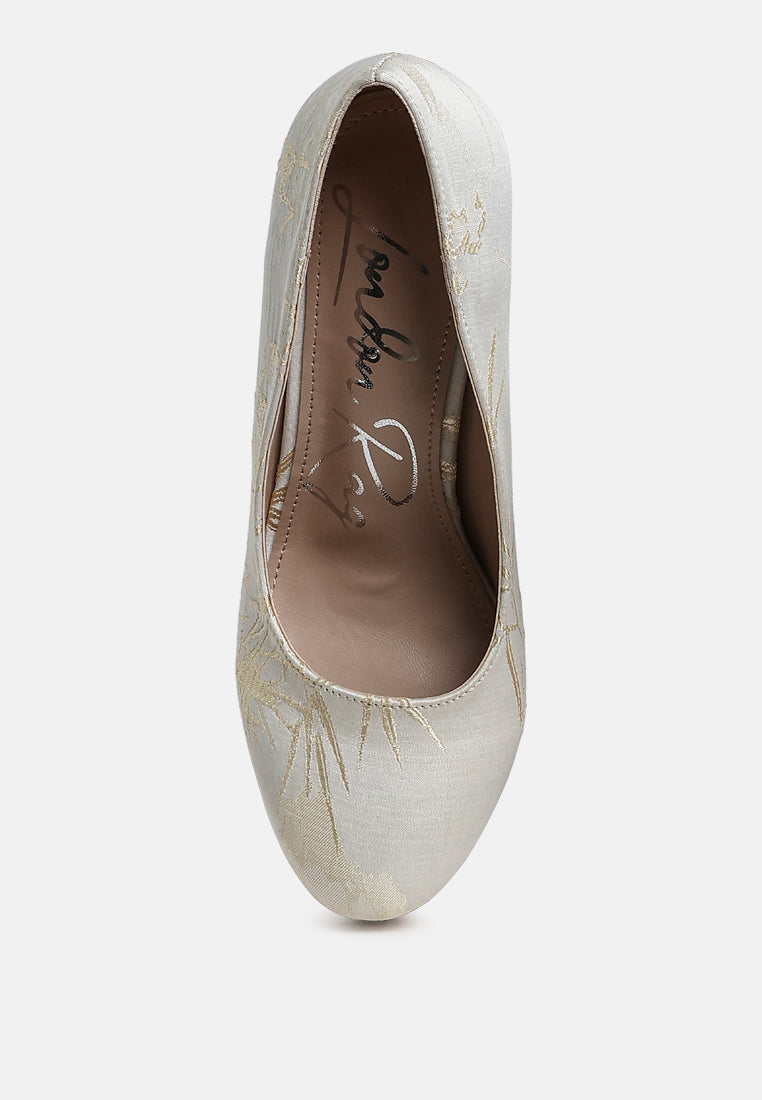 Jastour Platform Block Heel Pumps LuxuryLifeWay Online Store