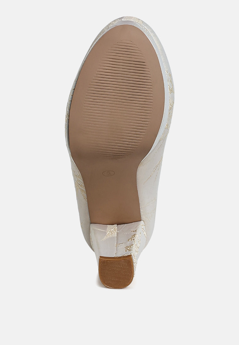 Jastour Platform Block Heel Pumps LuxuryLifeWay Online Store